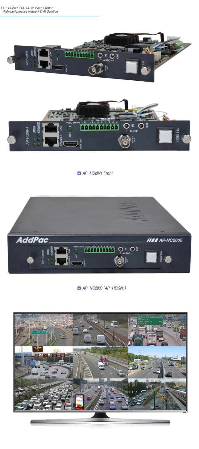 AP-HDI9N1 HD IP 9Ch Video Splitter

 | AddPac