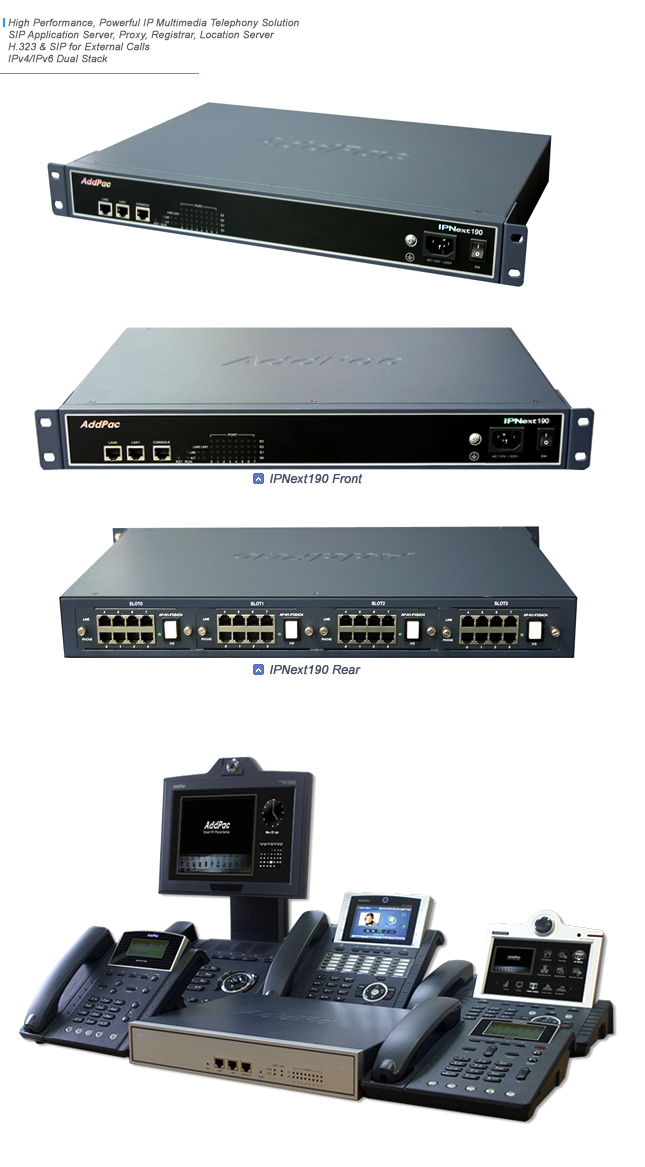 IPNext190 Hybrid IP-PBX  | AddPac