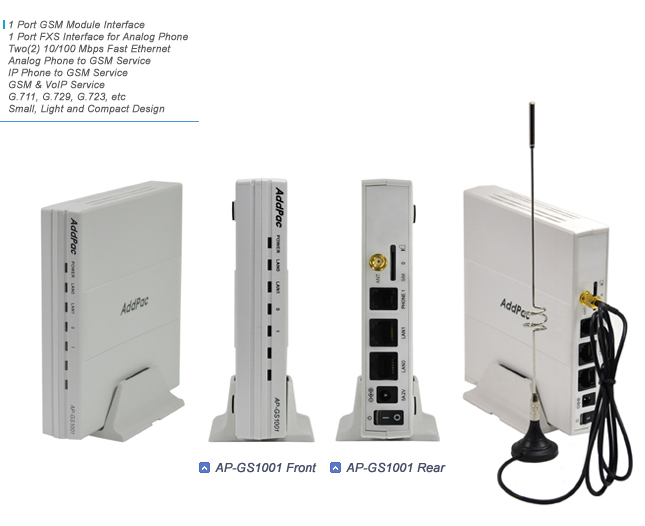 AP-GS1001 GSM Gateway  | AddPac