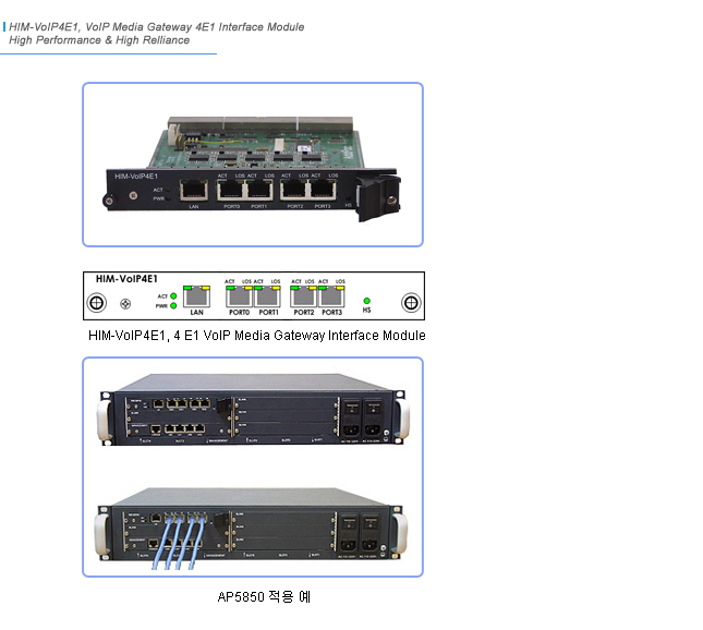 HIM-VoIP4E1 Network Module | AddPac
