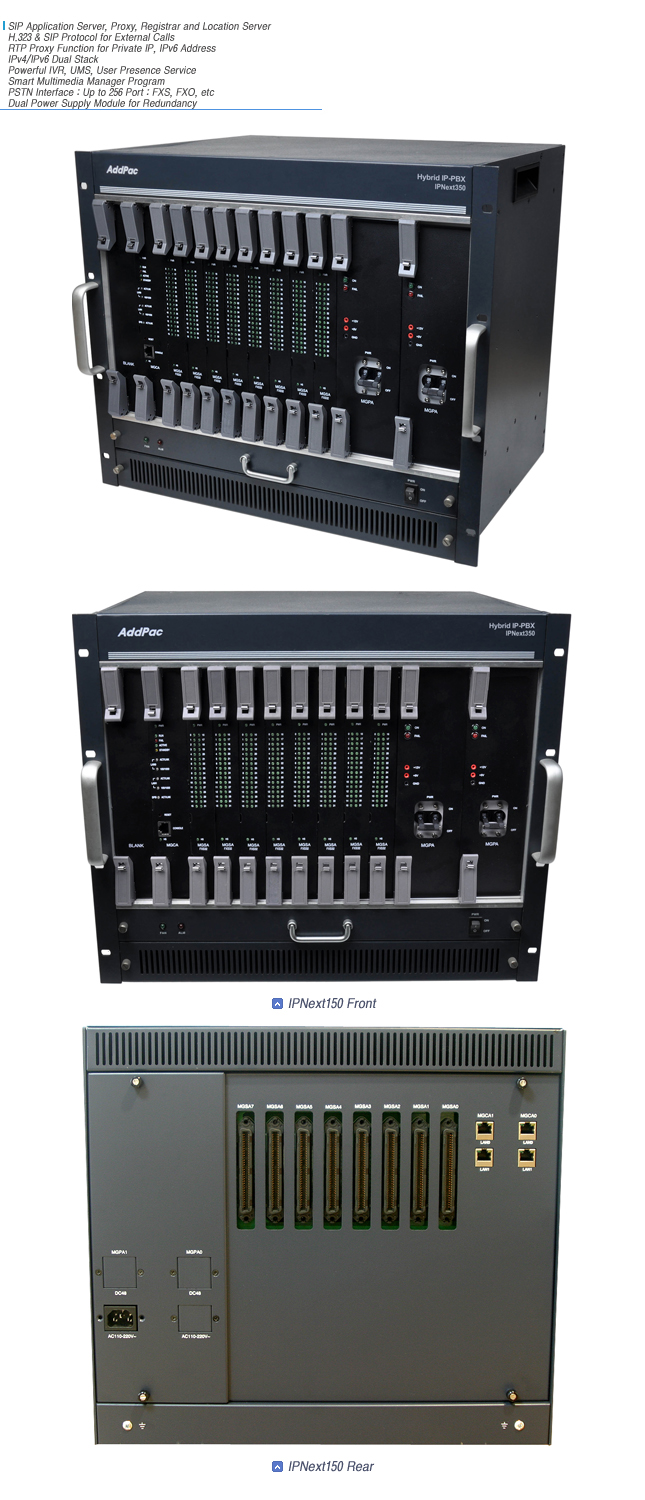 IPNext350 Hybrid IP-PBX  | AddPac
