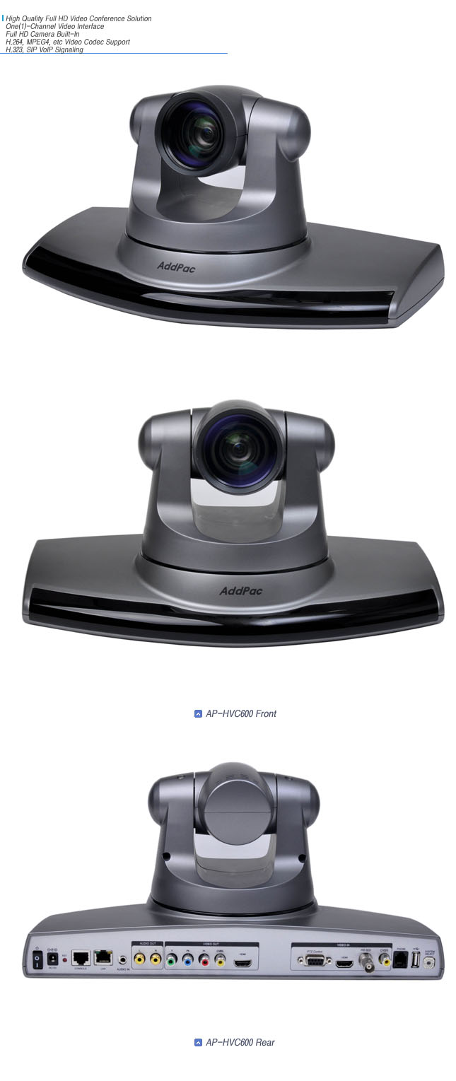 AP-HVC600 HD Video Conference  | AddPac