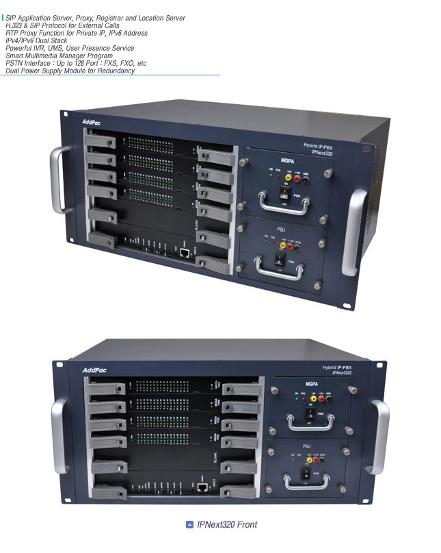 IPNext320 Hybrid IP-PBX  | AddPac