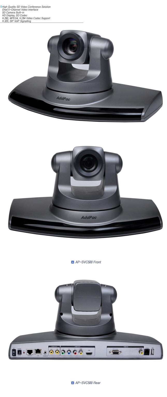 AP-SVC500 SD Video Conference | AddPac