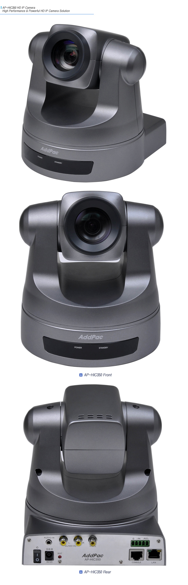 AP-HIC350 HD IP Camera  | AddPac