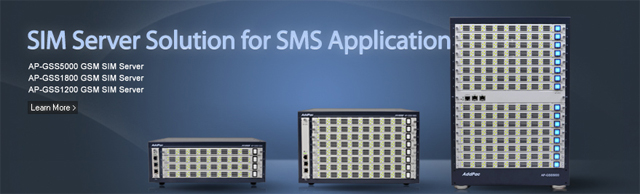 SIM Server Solution for SMS Application | AddPac