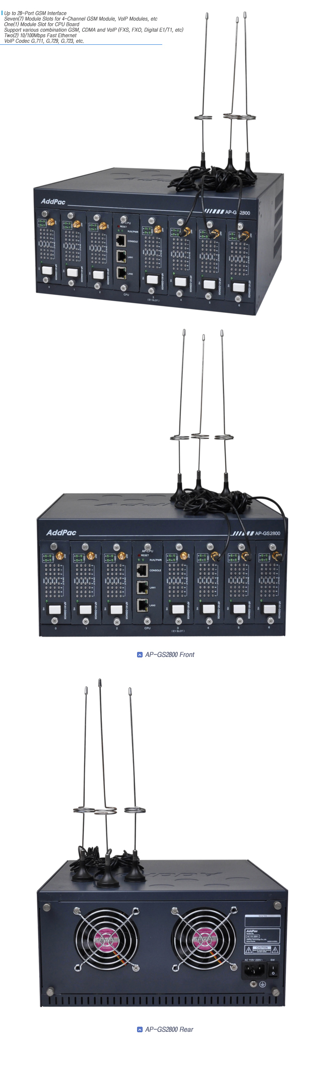 AP-GS2800 Multi-SIM GSM Gateway | AddPac