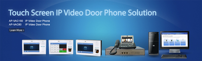 Touch screen type IP video door phone solution | AddPac