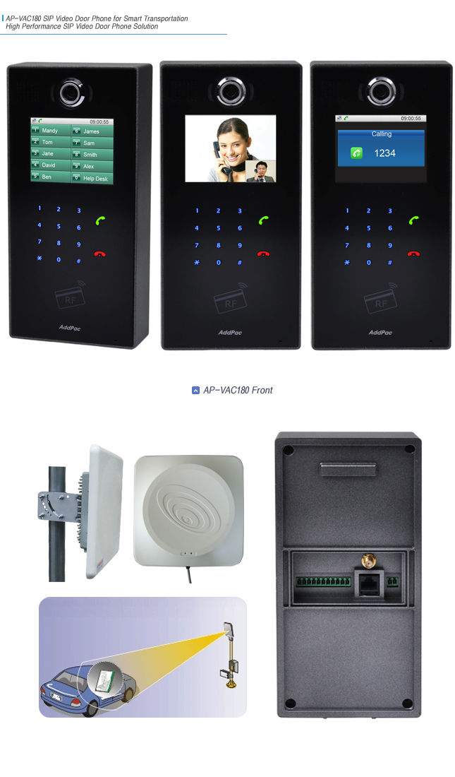AP-VAC180 IP Video Door Phone for Smart Transportation | AddPac