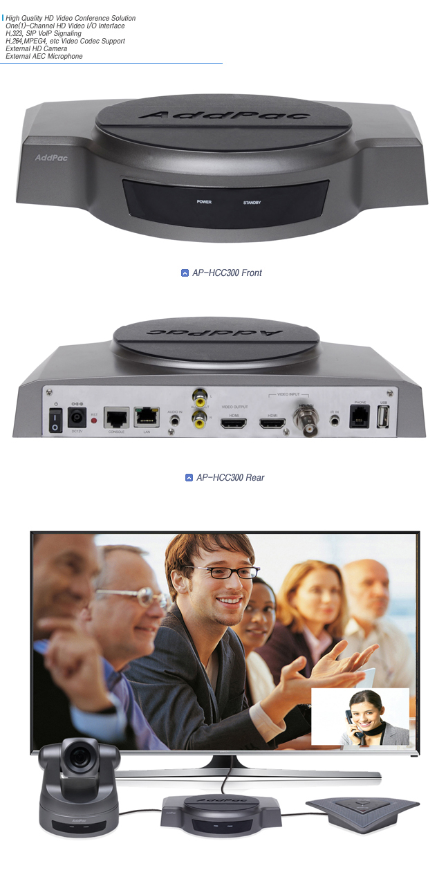 AP-HCC300 HD Video Conference Codec | AddPac