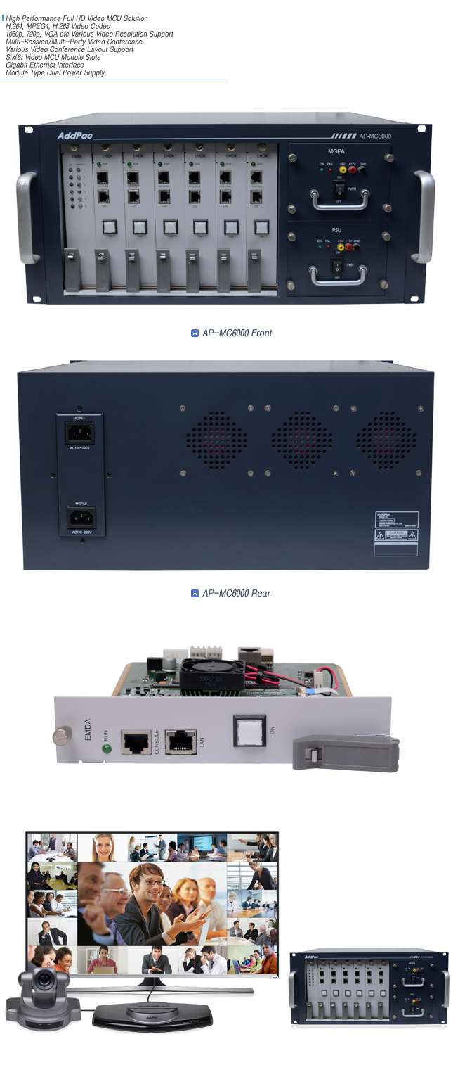 AP-MC6000 Video MCU | AddPac