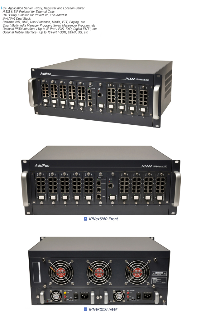 IPNext250 Hybrid IP-PBX  | AddPac