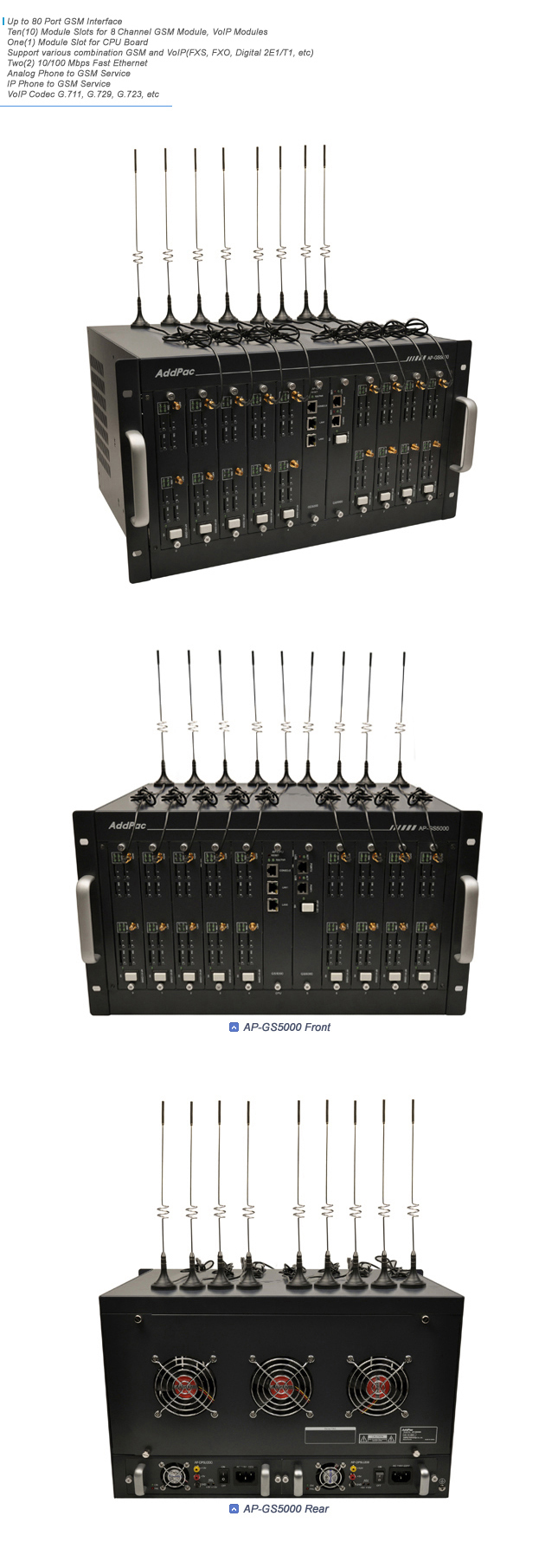 AP-GS5000 GSM Gateway  | AddPac