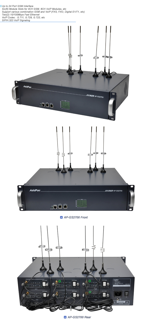 AP-GS2700 GSM Gateway  | AddPac