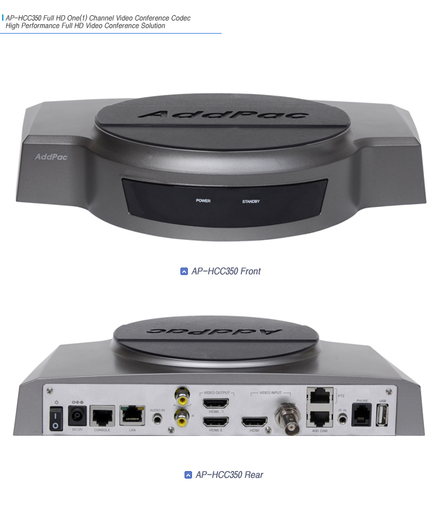 AP-HCC350 HD 비디오 화상회의 (분리형)  | AddPac