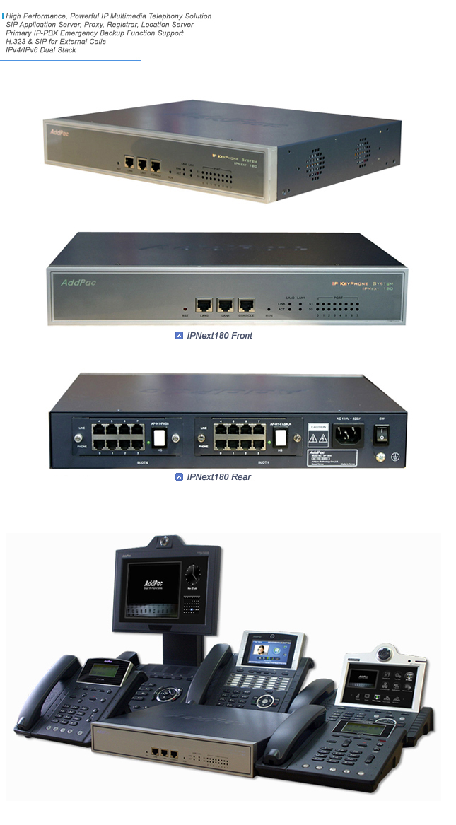 IPNext180 ̺긮 IP-PBX | AddPac