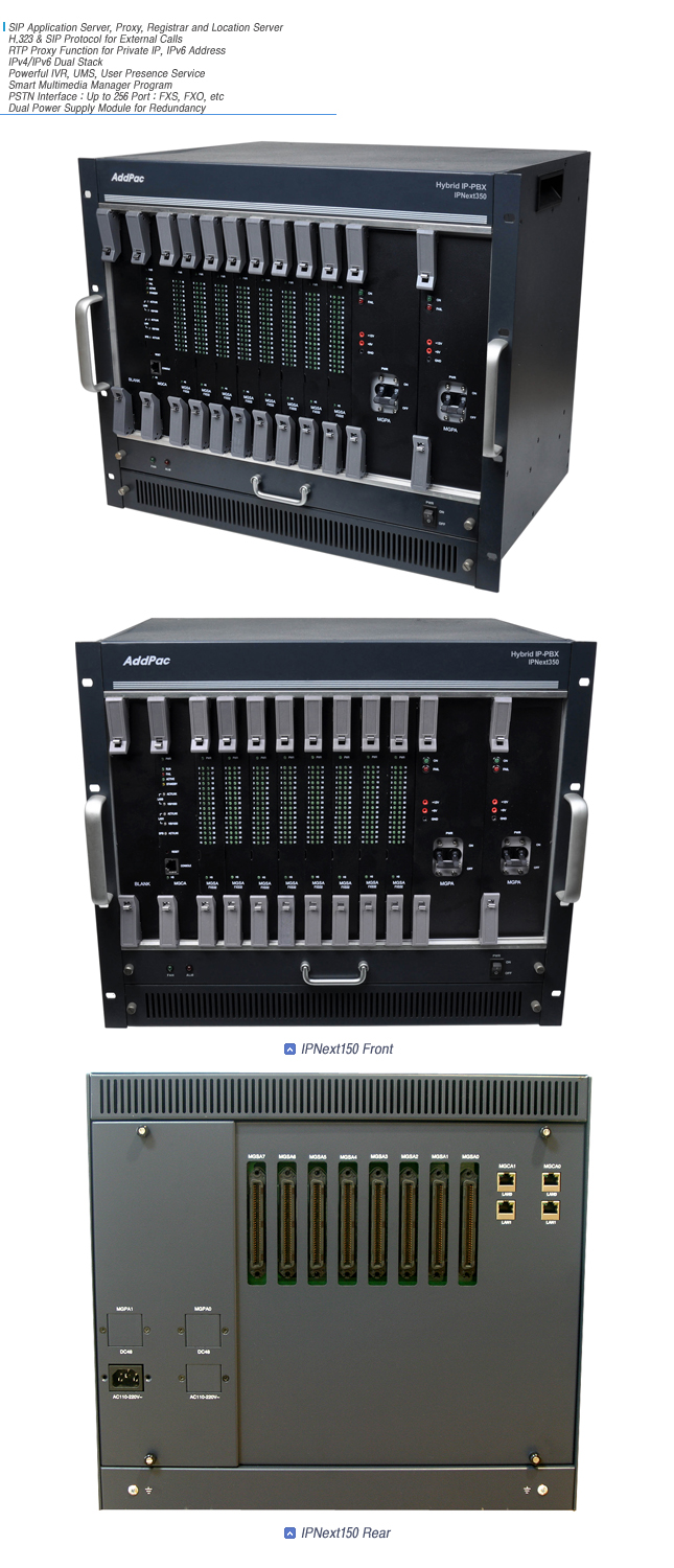 IPNext350 ̺긮 IP-PBX | AddPac