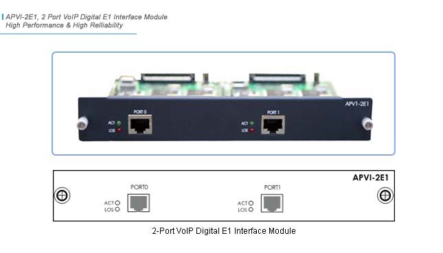 APVI-2E1 VoIP   | AddPac