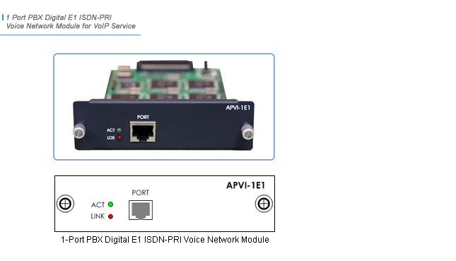 APVI-1E1 VoIP   | AddPac