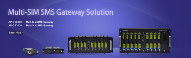 Multi-SIM SMS Gateway Solution for SMS Application Ƽ SMS Ʈ  | AddPac