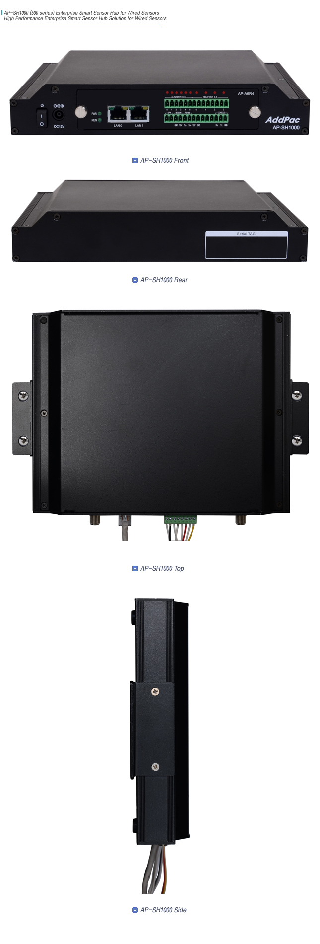 AP-SH1000 (Wired Sensor)  | AddPac