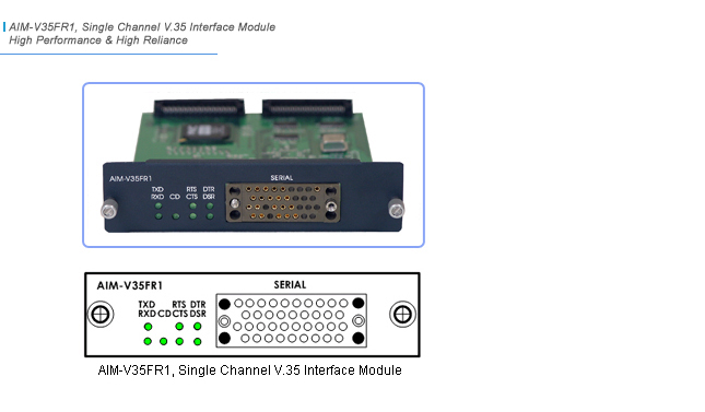 AIM-V35FR1 Network Module | AddPac