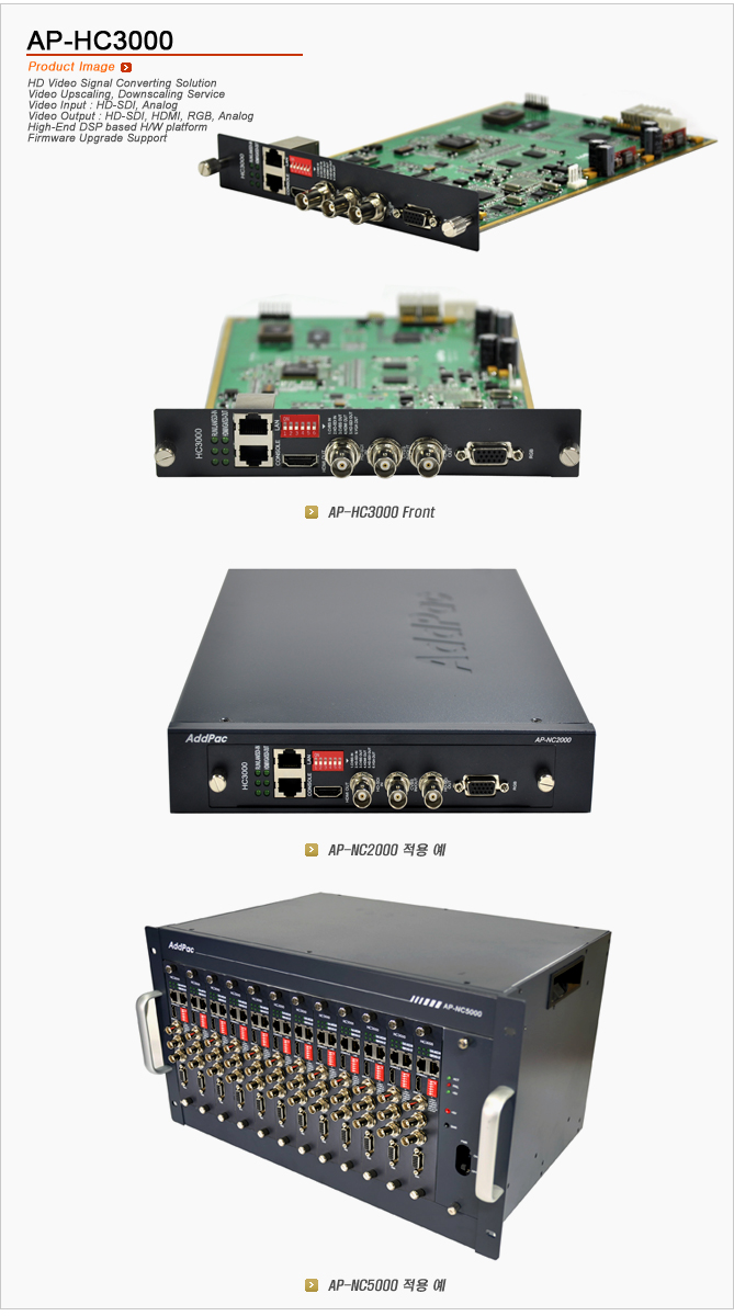 AP-HC3000 HD Video Signal Converter | AddPac