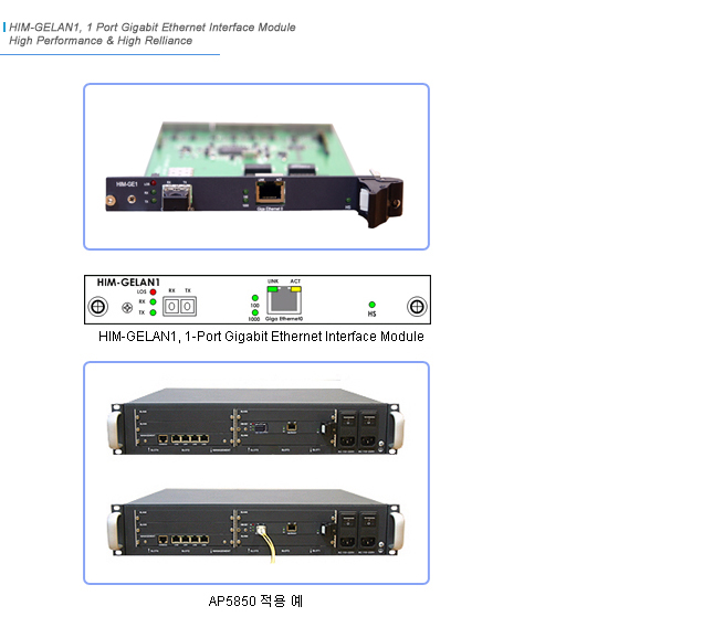 HIM-GELAN1 Network Module | AddPac