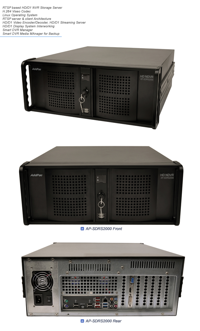 AP-SDRS2000 HD Recording Server | AddPac