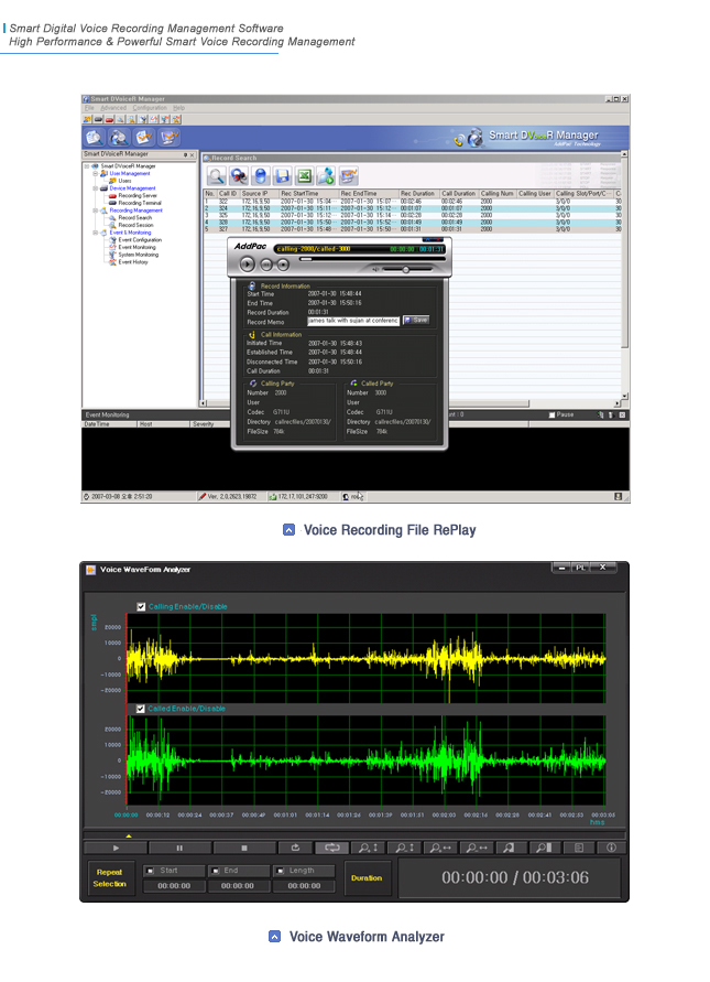 AP-SVRM Smart Voice Recording Manager | AddPac