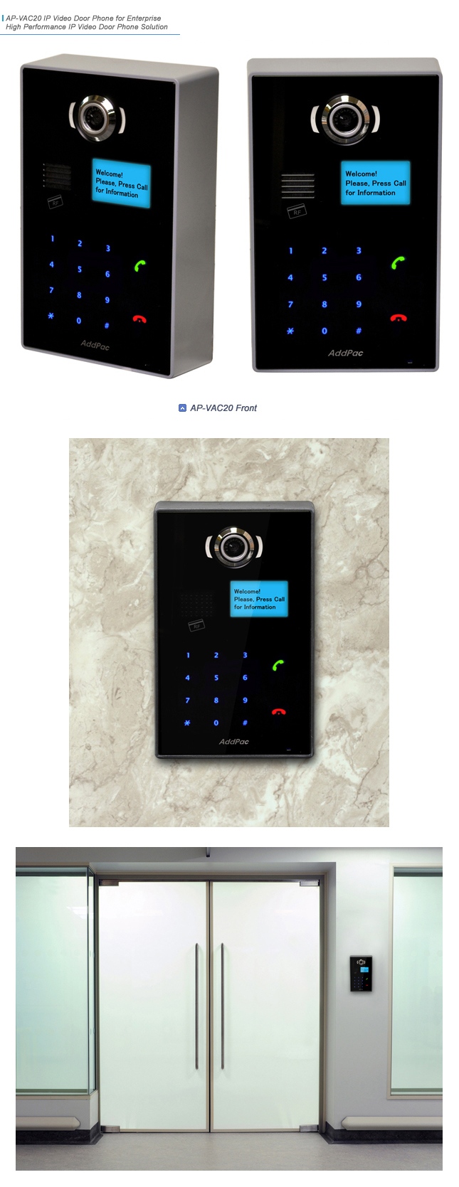 AP-VAC20 IP Video Door Phone | AddPac