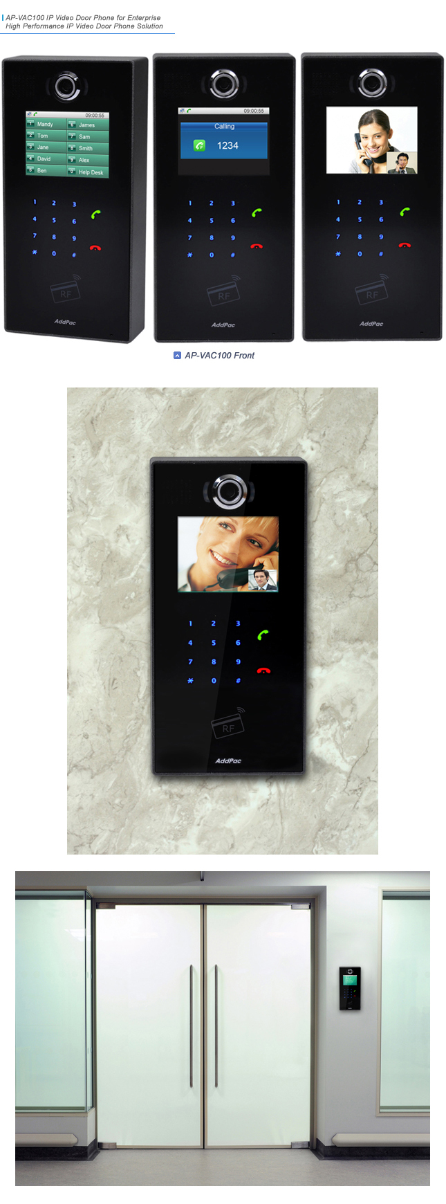 AP-VAC100 IP Video Door Phone | AddPac