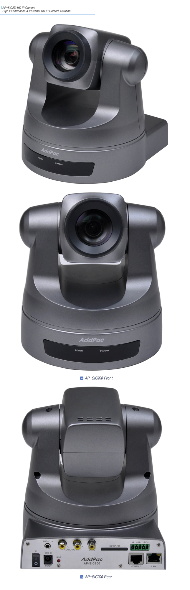 AP-SIC200 HD IP Camera  | AddPac