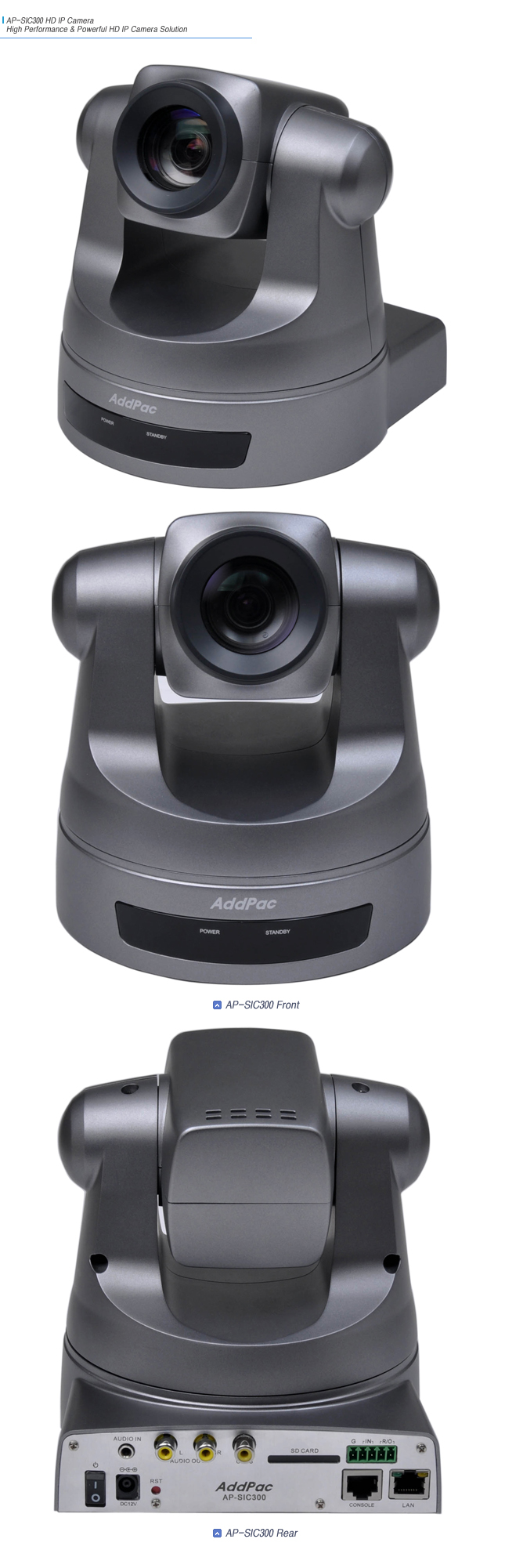 AP-SIC300 HD IP Camera  | AddPac
