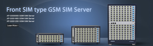 Front SIM Type GSM SIM Server Solution | AddPac